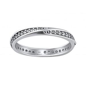 Silvego Zlatý prsteň Cereborn z bieleho zlata s Brilliance Zirconia QR054RGW
