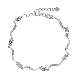 Silvego Strieborný náramok Rhonda s Brilliance Zirconia JJJ0759B