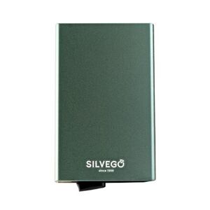 Silvego Hliníkové puzdro na karty s RFID ochranou zelené TLS100ALG