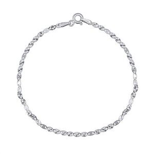 Silvego Strieborný náramok Valentino s diamantovým výbrusom - 2 mm KRM313145B