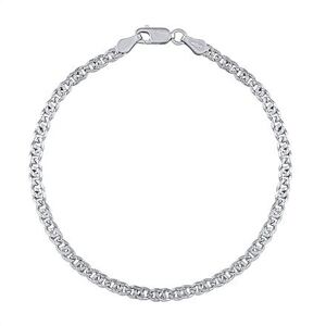 Silvego Strieborný náramok Mariner s diamantovým výbrusom - 3 mm KRM06470B