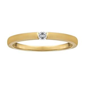 Silvego Zlatý prsteň Minimalistic s Brilliance Zirconia zo žltého 14kt zlata FNNNR272RGY