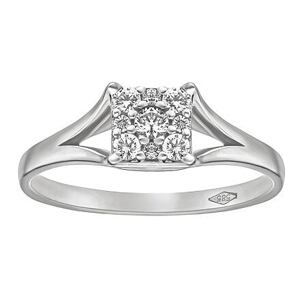 Silvego Zlatý prsteň Myoki s Brilliance Zirconia z bieleho 14kt zlata FNNNF193BRGW