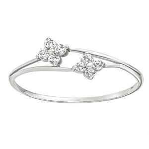 Silvego Zlatý prsteň Deidra s Brilliance Zirconia z bieleho 14kt zlata FNNNP229BRGW