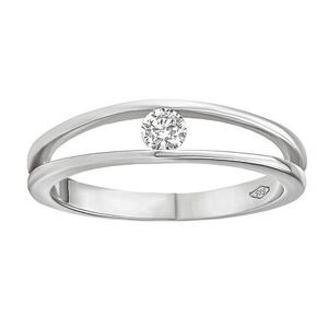 Silvego Zlatý prsteň Danika s Brilliance Zirconia z bieleho 14kt zlata FNNNF253BRGW