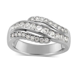 Silvego Elegantný strieborný prsteň FLARE JJJR0154