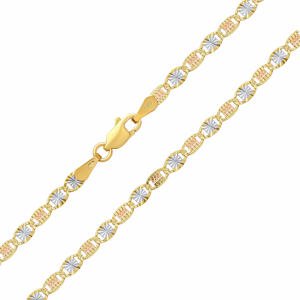 Silvego Zlatý náhrdelník Solaria zo žltého, bieleho a ružového zlata - 3 mm FNN1856NGYWR