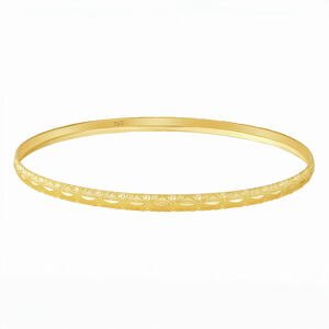 Silvego Zlatý náramok Solenne s rytím zo žltého zlata - 3,8 mm FNN6042BGY
