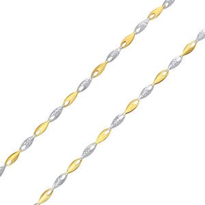 Silvego Zlatý náhrdelník Zaria zo žltého a bieleho zlata - 3 mm FNN1682NGYW