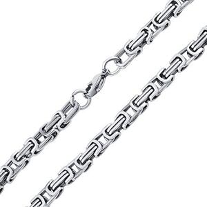 Silvego Náhrdelník BYZANTINE z chirurgickej ocele 5mm x 60cm KMM9513-60 cm