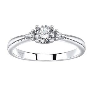 Silvego Strieborný prsteň MELAYNA so Swarovski® Zirconia JJJR1189