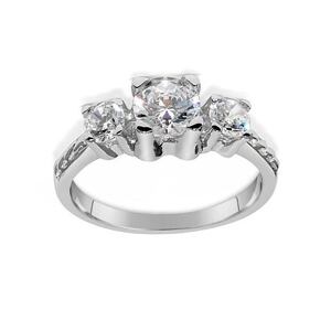 Silvego Strieborný prsteň VIA so Swarovski® Zirconia JJJR0801