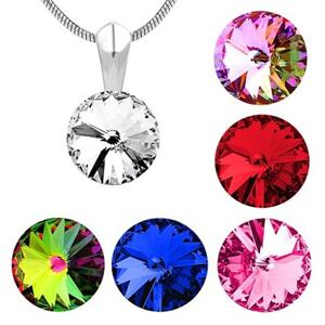 Silvego Strieborný prívesok so Swarovski® Crystals 10 mm vsw041p-vitrail light