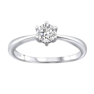 Silvego Strieborný prsteň SOPHIA so Swarovski® Zirconia JJJR0849sw
