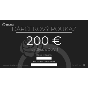 Olivie DARČEKOVÝ POUKAZ elektronický 1287 Hodnota: 200 €