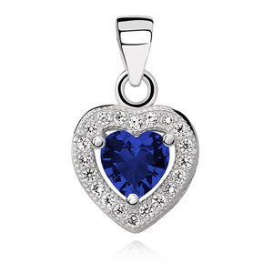 Olivie Strieborný prívesok SRDIEČKO SAPPHIRE 1769 Ag 925; ≤1 g.
