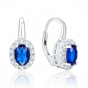 Olivie ​​Strieborné visiace náušnice BLUE 2705 Ag 925; ≤3,5 g.