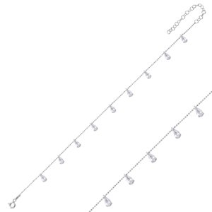 Olivie Strieborná retiazka na nohu slzičky 2793 Ag 925; ≤2,6 g.