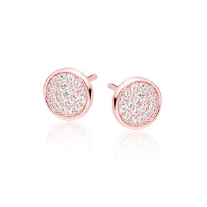 Olivie Strieborné gulaté náušnice ROSE 2985 Ag 925; ≤1,2 g.