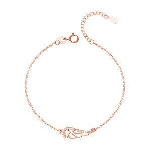 Olivie Strieborný náramok KRÍDLO ROSE 3071 Ag 925; ≤1,1 g.