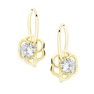 Olivie Strieborné detské náušnice GOLD 3287 Ag 925; ≤1,2 g.
