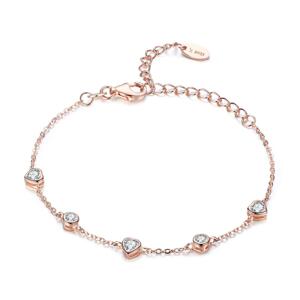 Olivie ROSE srdiečkový strieborný náramok 3442 Ag 925; ≤2,0 g.