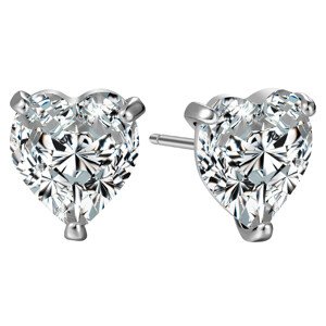 Olivie VEĽKÉ SRDCE SWAROVSKI strieborné náušnice 3512 Ag 925; ≤1,6 g.