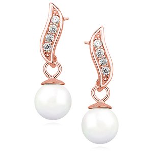 Olivie Strieborné perlové náušnice ROSE 3588 Ag 925; ≤1,6 g.