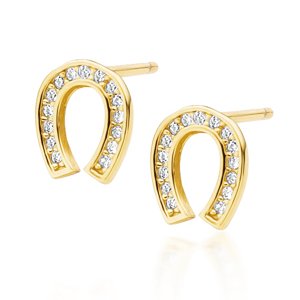 Olivie Strieborné náušnice PODKOVA GOLD 4071 Ag 925; ≤0,8 g.