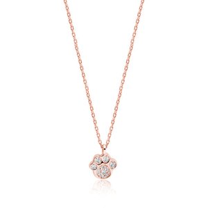 Olivie Strieborný náhrdelník ROSE LABKA 4203 Ag 925; ≤1,8 g.