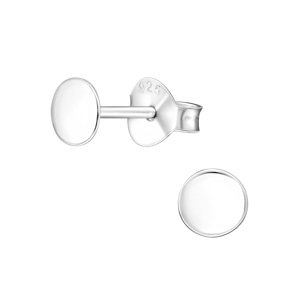 Olivie Strieborné náušnice 4mm KÔSTKY 4437 Ag 925; ≤0,3 g.