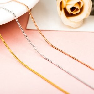 Olivie Zlátená 40cm strieborná retiazka 4612 Ag 925; ≤1,2 g.