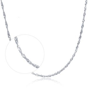 Olivie TWISTED 45+5cm strieborná retiazka 4628 Ag 925; ≤1,6 g.