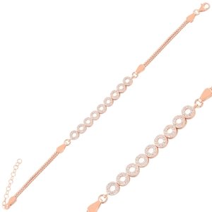 Olivie Strieborný náramok ROSE 4811 Ag 925; ≤5,4 g.