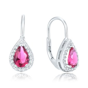 Olivie Strieborné náušnice KVAPKA RED 4850 Ag 925; ≤2,6 g.