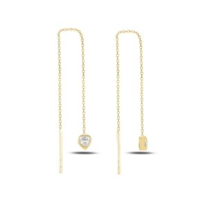 Olivie Retiazkové náušnice SRDCE GOLD 5044 Ag 925; ≤0,8 g.