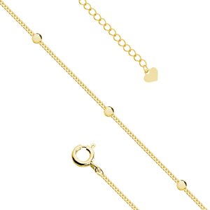 Olivie Strieborná retiazka na nohu MARRY GOLD 5287 Ag 925; ≤1,2 g.