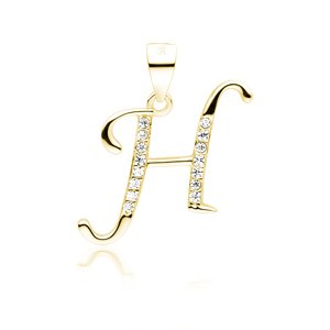 Olivie PÍSMENO H strieborný prívesok GOLD 5312 Ag 925; ≤1 g.