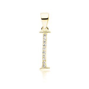 Olivie PÍSMENO I strieborný prívesok GOLD 5313 Ag 925; ≤0,4 g.
