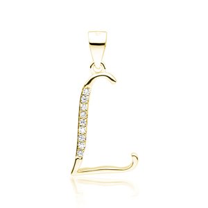 Olivie PÍSMENO L strieborný prívesok GOLD 5316 Ag 925; ≤0,6 g.