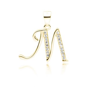Olivie PÍSMENO M strieborný prívesok GOLD 5317 Ag 925; ≤1,2 g.