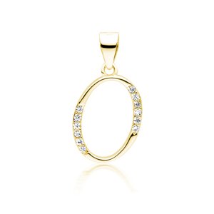 Olivie PÍSMENO O strieborný prívesok GOLD 5319 Ag 925; ≤0,7 g.