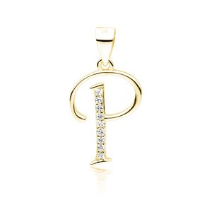 Olivie PÍSMENO P strieborný prívesok GOLD 5320 Ag 925; ≤0,8 g.