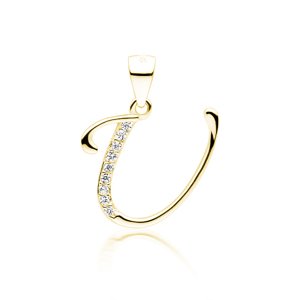 Olivie PÍSMENO U strieborný prívesok GOLD 5324 Ag 925; ≤0,7 g.