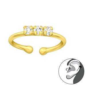 Olivie Strieborná záušnica GOLD 5374 Ag 925; ≤0,2 g.