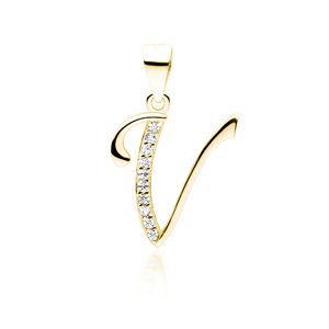 Olivie PÍSMENO V strieborný prívesok GOLD 5476 Ag 925; ≤0,8 g.