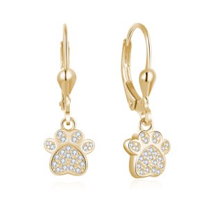 Olivie Strieborné visiace náušnice LABKA GOLD 5486 Ag 925; ≤1,9 g.