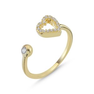 Olivie Strieborný prsteň SRDCE GOLD 5568 Ag 925; ≤1,8 g.