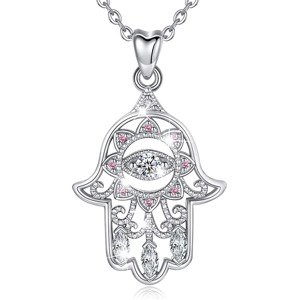 Olivie Strieborný náhrdelník HAMSA 5598 Ag 925; ≤4,6 g.