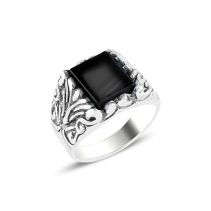 Olivie Pánsky strieborný prsteň ONYX 5715 Veľkosť prsteňov: 10 (EÚ: 62-64) Ag 925; ≤8,3 g.